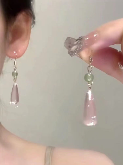 Wholesale Retro earrings, niche high-end earrings, temperament, water droplet ear clip