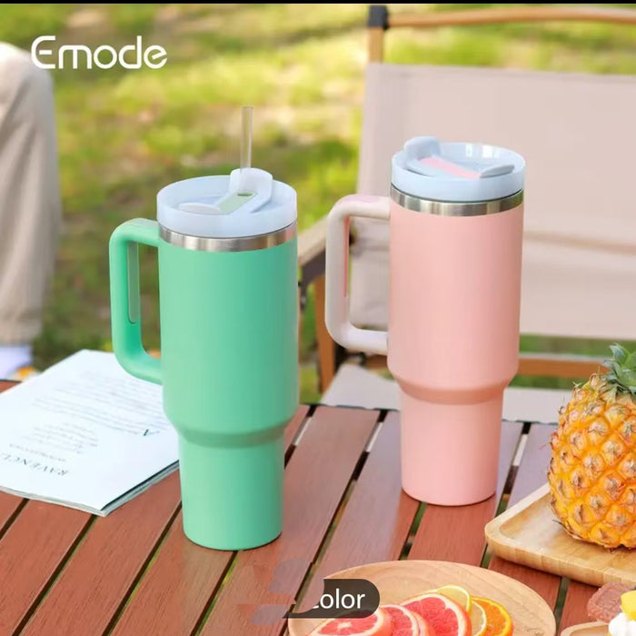 Wholesale 40oz handle car cup double-layer stainless steel ice bullies cup large-capacity thermos cup