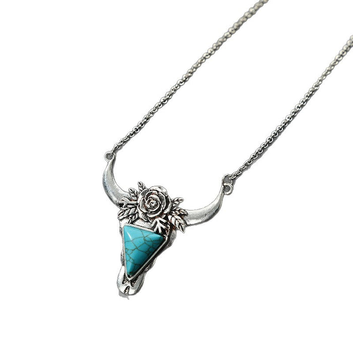 Wholesale Western Vintage-Style Bullhead &  Turquoise Jewelry Set