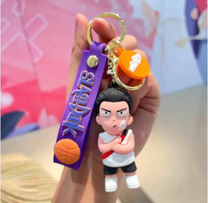 Wholesale Cartoon Doll Silicone Keychain JDC-KC-HongSheng009