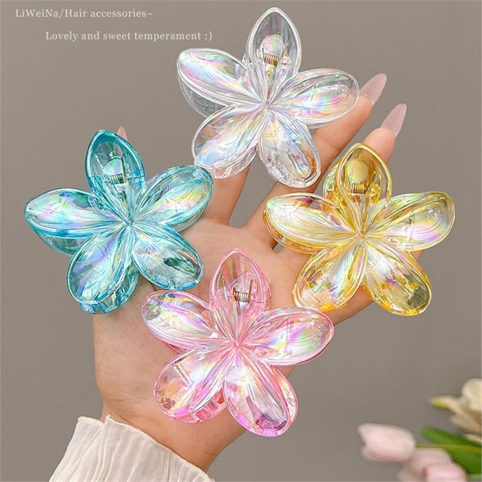 Wholesale flower high ponytail Hair Clips