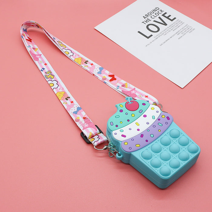 Wholesale Children's Fashion Shoulder Bag Cute Casual Silicone Pressure Relief Bag
