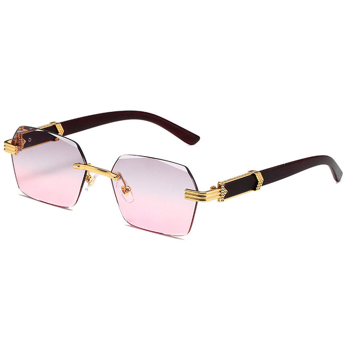 Wholesale Rimless Women's PC Sunglasses JDC-SG-HongR014