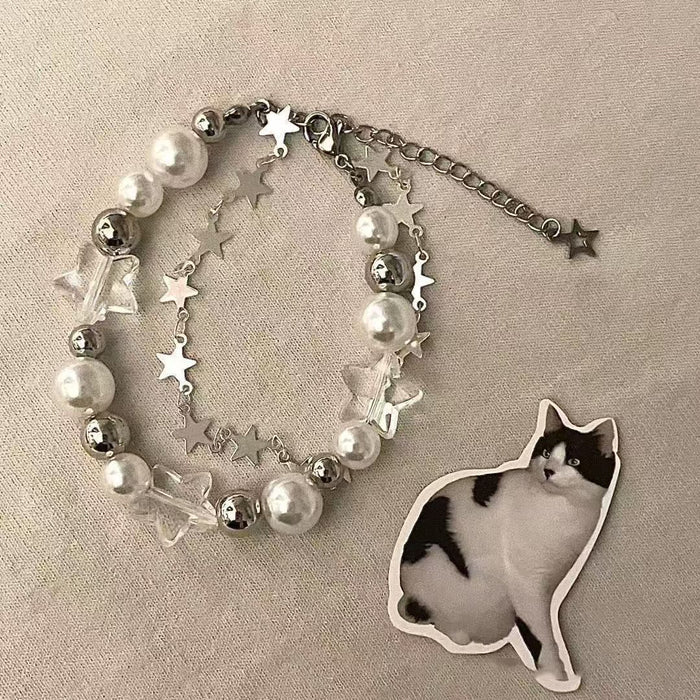 Wholesale Heart Zircon Bracelet for Girls Ins Simple Student Heart-Shaped Bracelet Versatile