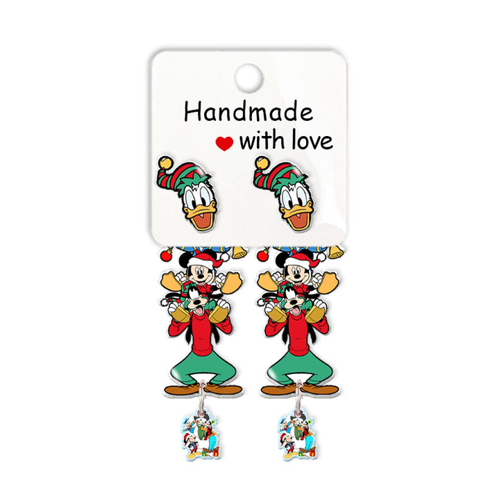 Wholesale Cartoon Christmas Acrylic Earrings JDC-ES-XiangL057