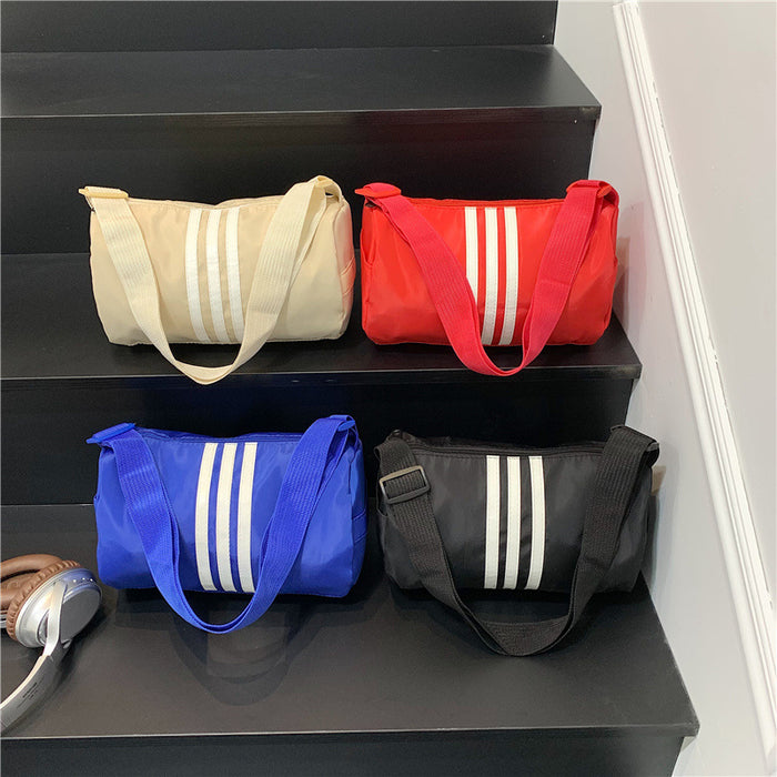Wholesale Shoulder bag casual commuter messenger bag nylon small square bag simple and versatile cylindrical pillow bag