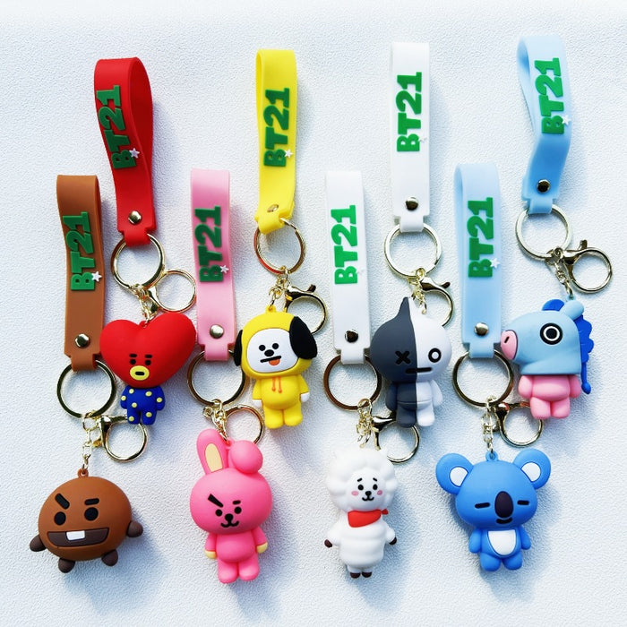 Wholesale PVC Cartoon Doll Keychain JDC-KC-WuYi011