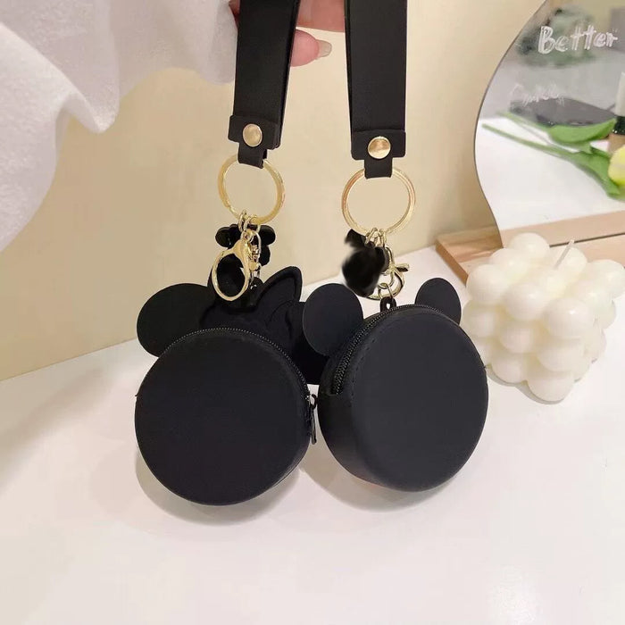Wholesale Fashion Silicone Cartoon Coin Purse With Zipper Transparent Small Wallet Pendant