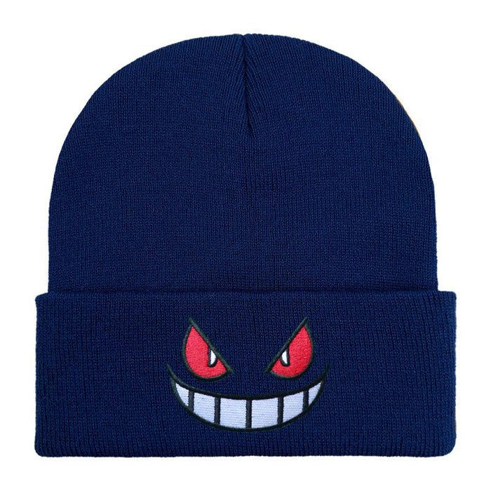 Wholesale Cartoon Acrylic Embroidery Autumn and Winter Wool Knitted Hat JDC-FH-Shengn001