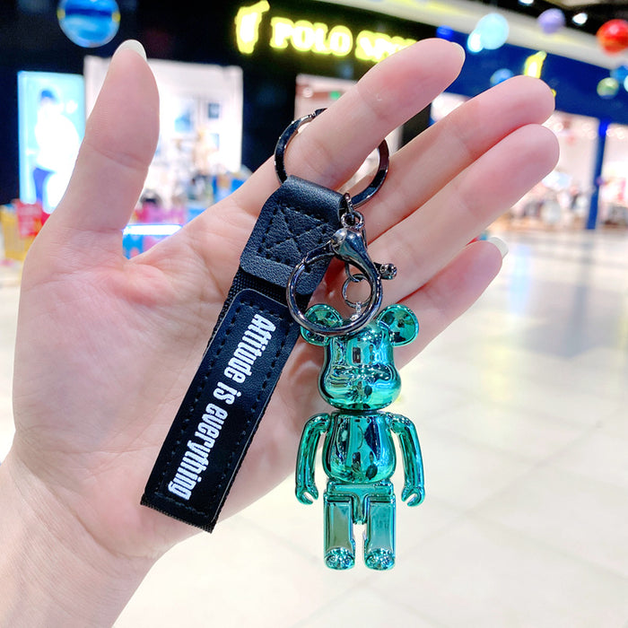 Wholesale Cartoon electroplated keychain, cute doll, exquisite backpack pendant, car keychain
