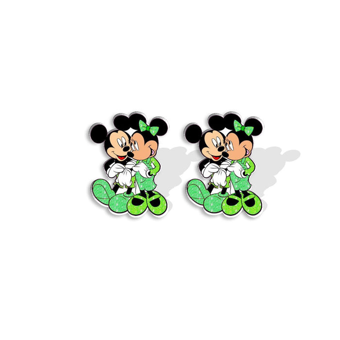 Wholesale St. Patrick's Day Cartoon Plastic Resin Earrings (F) JDC-ES-XiangL068