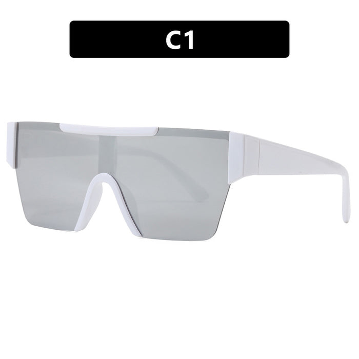 Wholesale Personalized futuristic sunglasses, windproof riding goggles, hiking UV resistant sunglasses, large face glasses