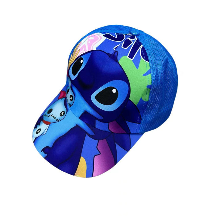 Wholesale Cartoon print baseball cap thin mesh cap for children