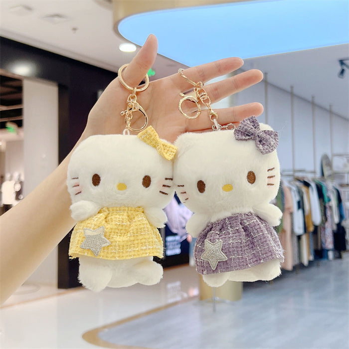 Wholesale  Plush Small Pendant Bag Keychain Bouquet Doll