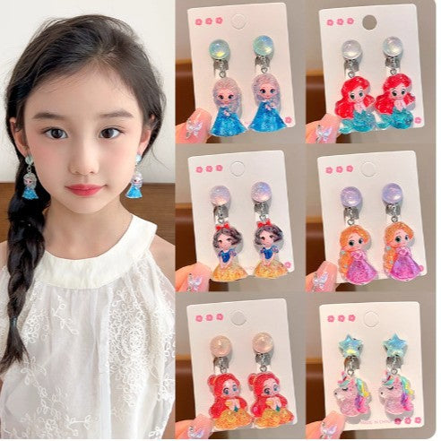 Wholesale Children' s Princess Jewelry Earrings