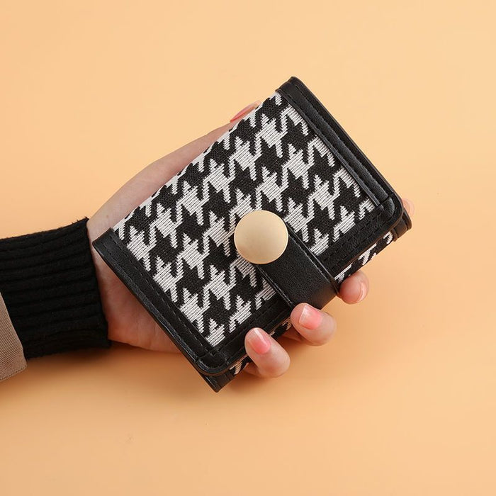 Wholesale Retro Embroidery PU Short Wallet for Women Everyday Use MOQ≥3
