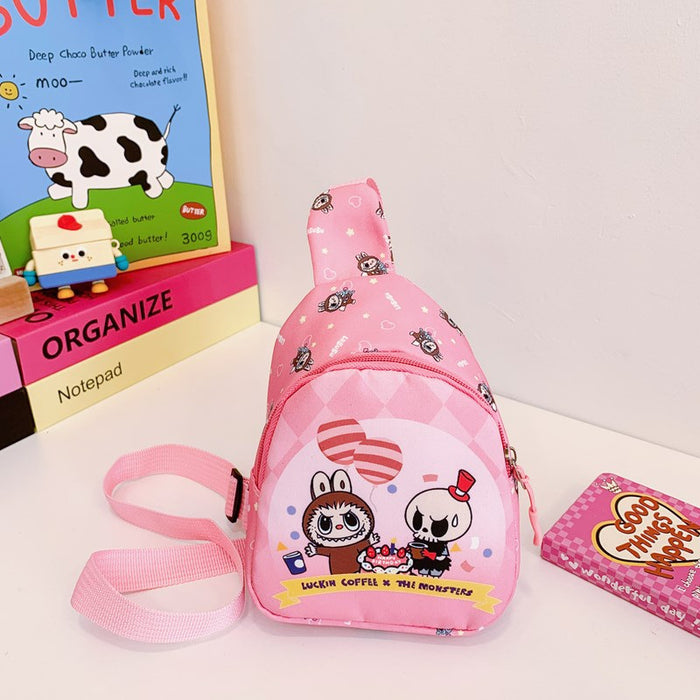 Wholesale Children's chest bag cartoon printed crossbody bag change shoulder bag wholesale