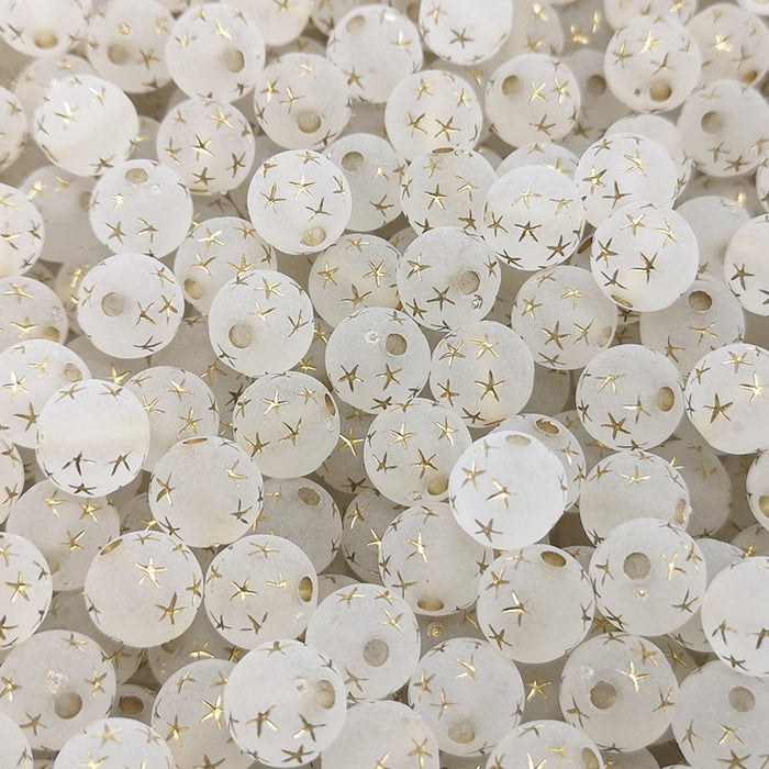 Wholesale 50PCS/Pack Acrylic Star Beads 8/10MM JDC-BDS-Zhaoxi002