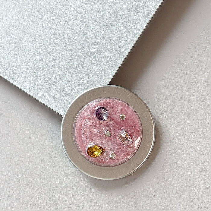 Wholesale Rhinestone Gemstone Phone Holder with Magnetic Suction Ring