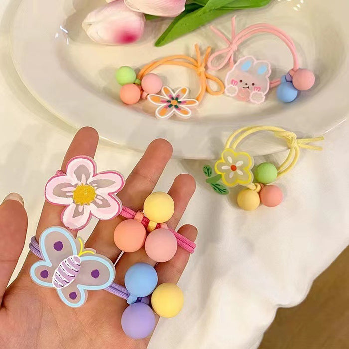 Wholesale Children's headband, flower headband, high elasticity, tied ponytail, meatball, scalp tendon, headband, hair accessories wholesale