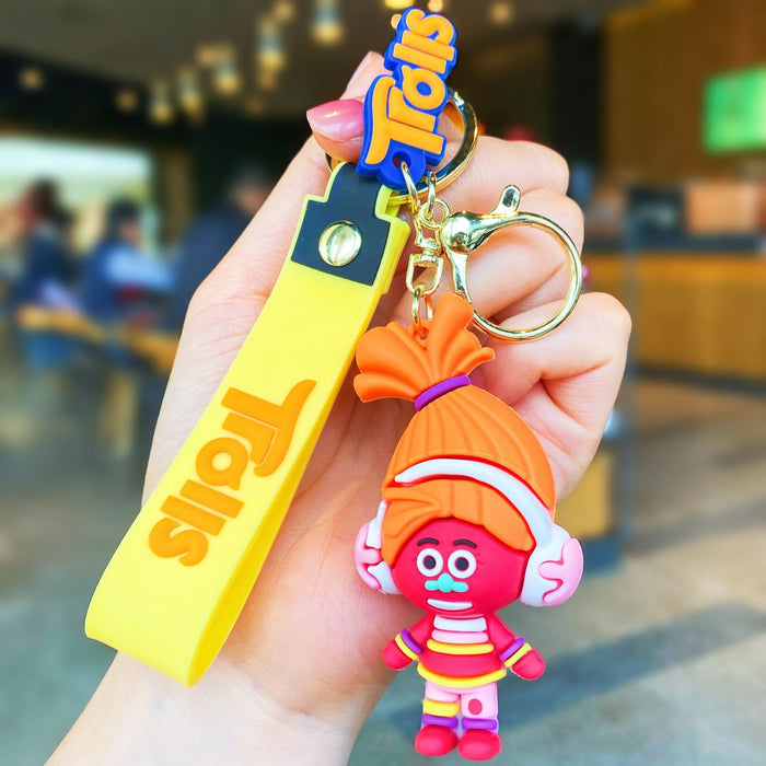 Wholesale Silicone Cartoon Doll Keychain JDC-KC-MingT113