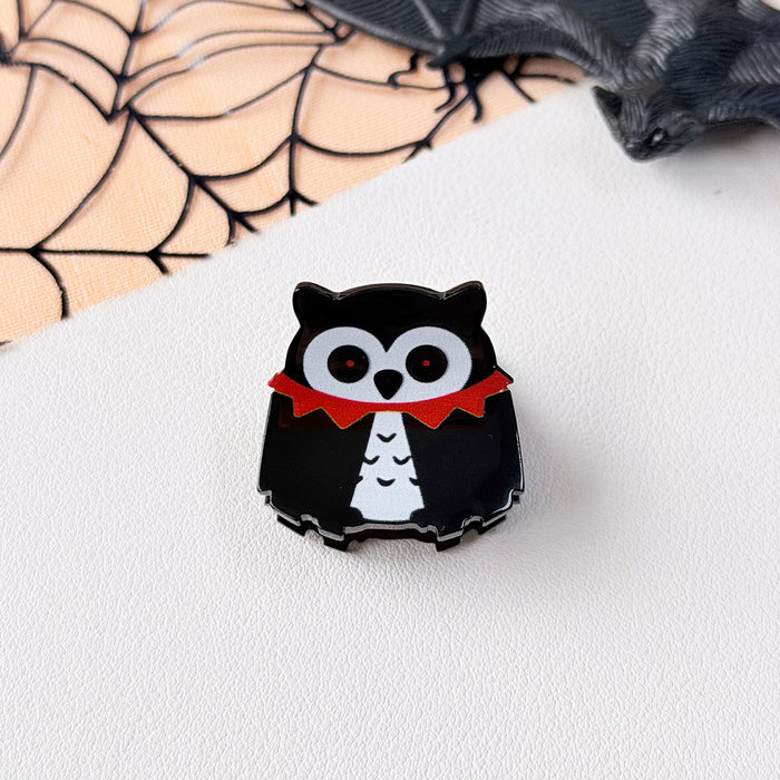 Wholesale Stylish  Hair Clips With Ghost Owl Pumpkin Black Cat Candy Designs Fabric Hair Accessory For Party And Gift Resale