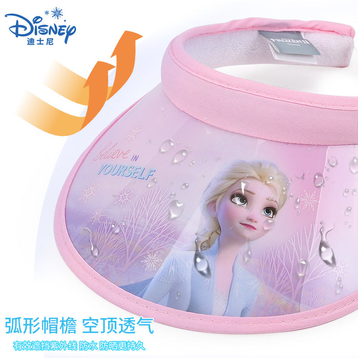 Wholesale Children's sun hat, sunshade, sun protection, empty top beach hat, PVC