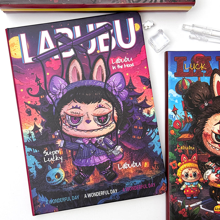 Wholesale 5pcs Cartoon Horizontal Line Book Cartoon Hand Book Student Super Thick Notepad