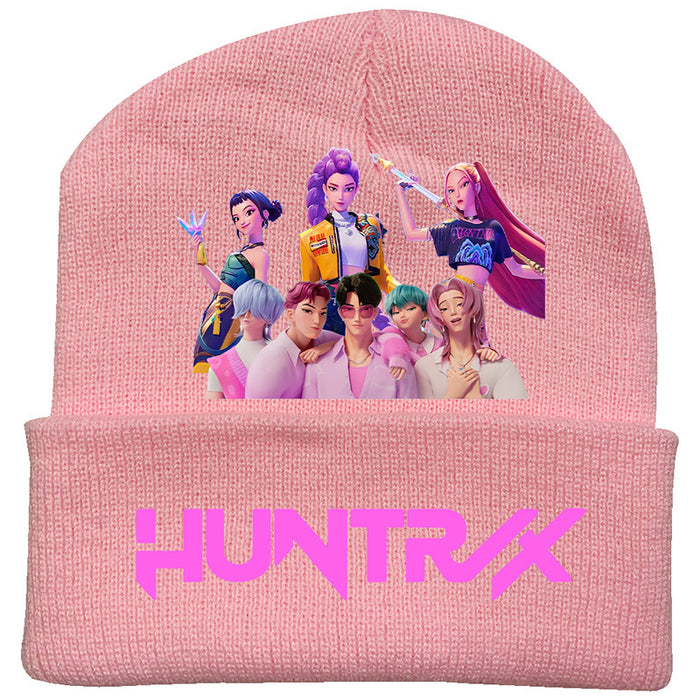 Wholesale Couple' s knitted hat autumn and winter fleece hat outdoor warmth wool hat