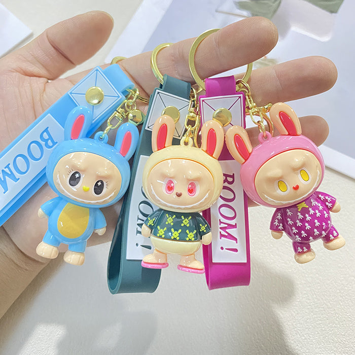 Wholesale Creative Cartoon Cute Soft Rubber Doll Keychain