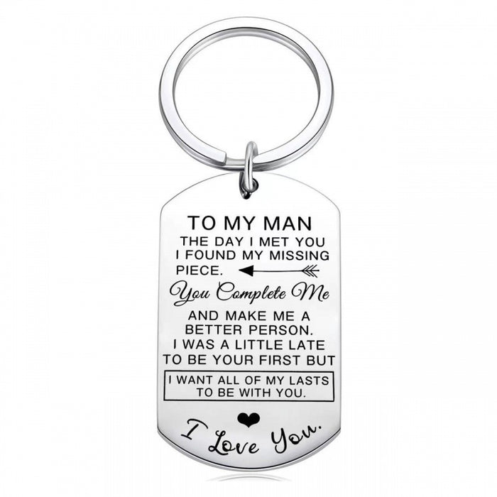 Wholesale Valentine's Day Anniversary Gift Stainless Steel Keychain JDC-KC-TangMumao001