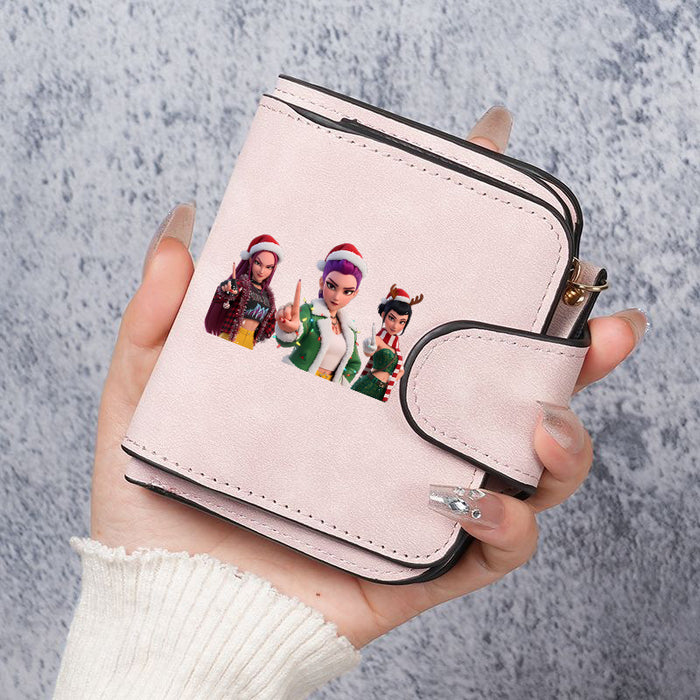 Wholesale PU Kpop Devil Hunter Wallet For Women Cute Multi Function Coin Card Holder Casual Everyday Use