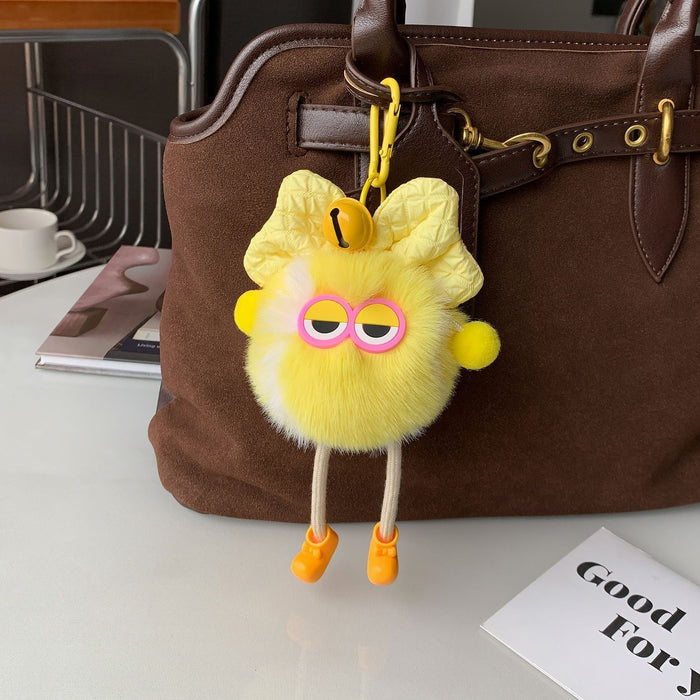 Wholesale Imitation rabbit fur car keychain backpack pendant