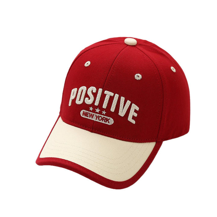 Wholesale Trendy Embroidered Letter Children S Baseball Cap Unisex Outdoor Sun Hat With Curved Brim Dark Blue Beige