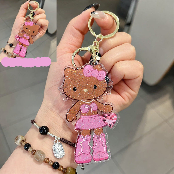 Wholesale 5 PCS Cute Cartoon Double-Sided Acrylic Keychains for Men and Women