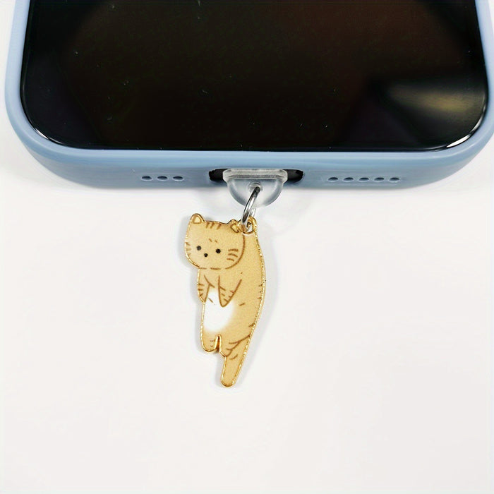 Wholesale Cute printed kitten Mobile Phone Stands charm