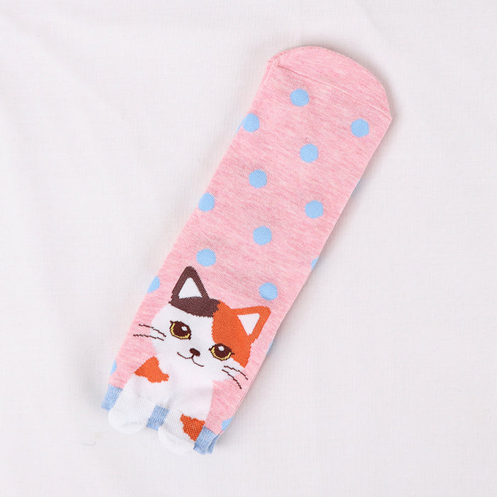 Wholesale women's socks spring and autumn striped new cotton socks cartoon socks children's