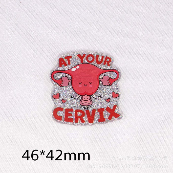 Wholesale Cartoon Organ Acrylic Pin DIY Patch Accessories JDC-FK-OuYie011