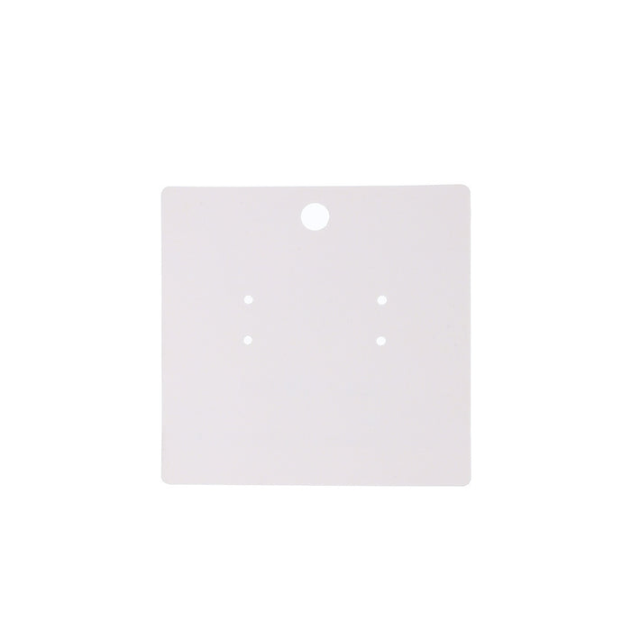 Wholesale Earrings Card Small Ear Stud Blank White Earrings Paper Card  All-match Jewelry Packaging Cardboard