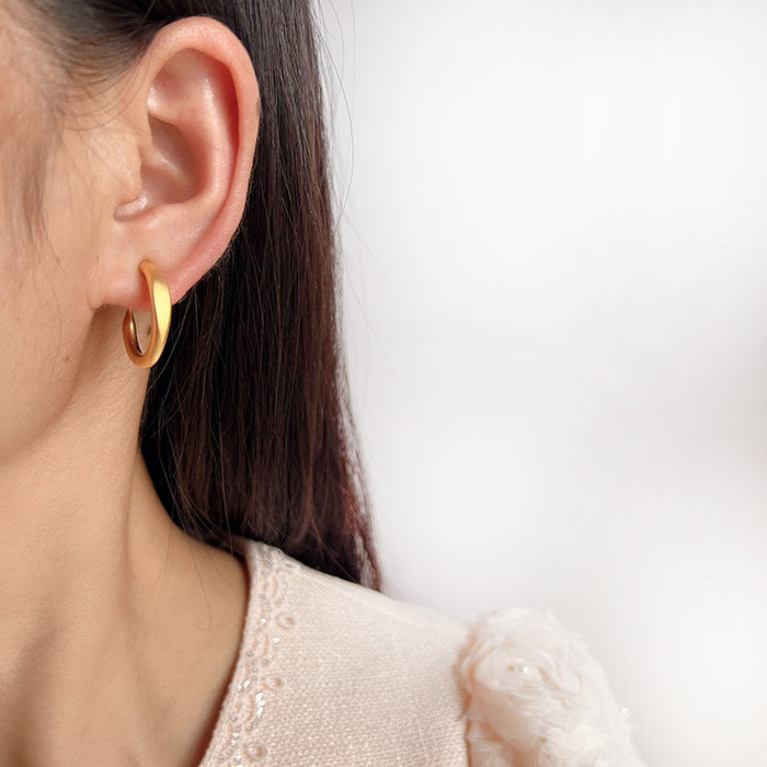 Wholesale Dummy Ring Earrings Ring Earrings Small Round Ear Holes Coil Earrings Women