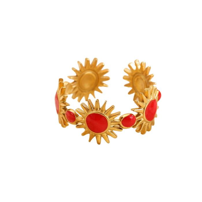 Wholesale stainless steel open design niche simple Rings