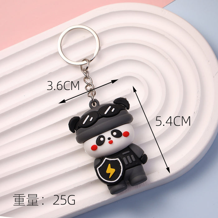 Wholesale  cute panda keychain panda  keychain bag pendant panda doll pendant