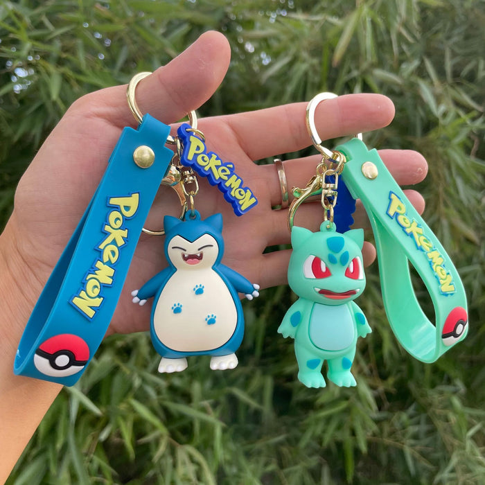 Wholesale PVC keychain, cute anime couple keychain, women's handbag pendant, car accessories wholesale