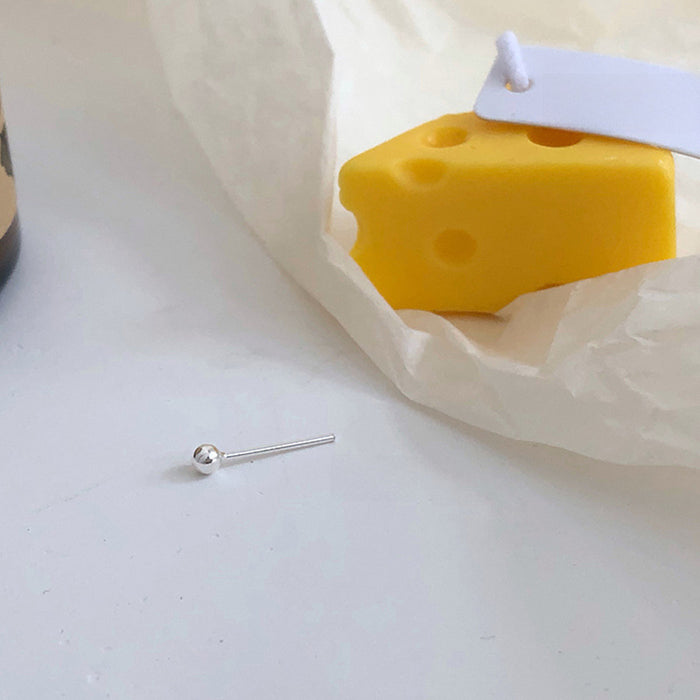 Wholesale Minimalist earrings mini ear sticks small round beads earrings jewelry