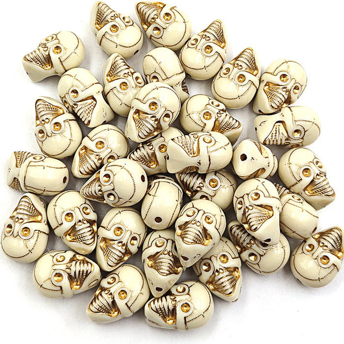 Wholesale Acrylic Skull Loose Beads – DIY Phone Keychain Car Charms