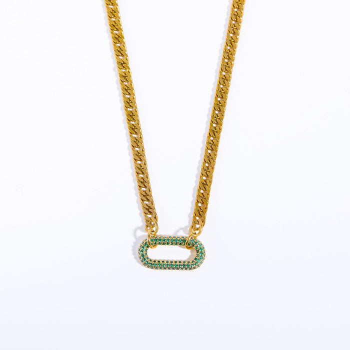 Wholesale Punk Rock Heavy Industry Diamond Geometric Choker Collarbone Necklace set