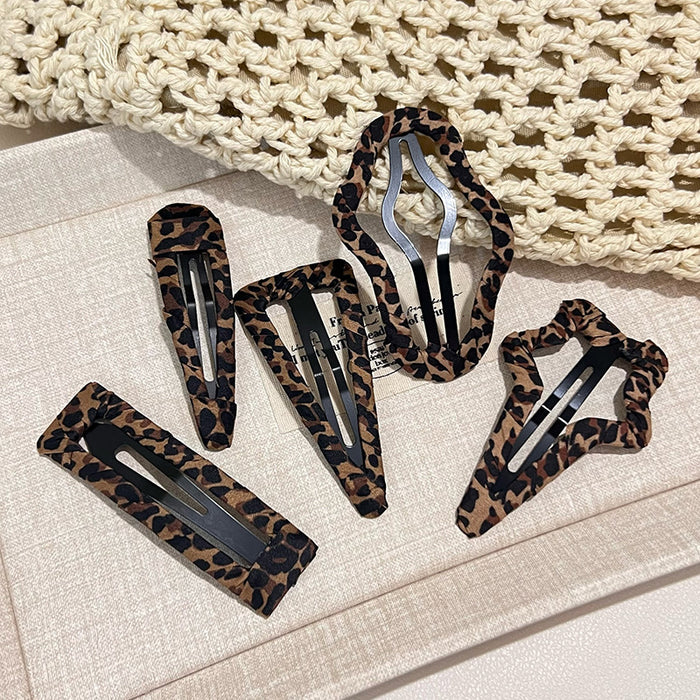 Wholesale Leopard Print BB Clip Bangs Clip Side Clip Broken Hairpin Hairpin Hairpin