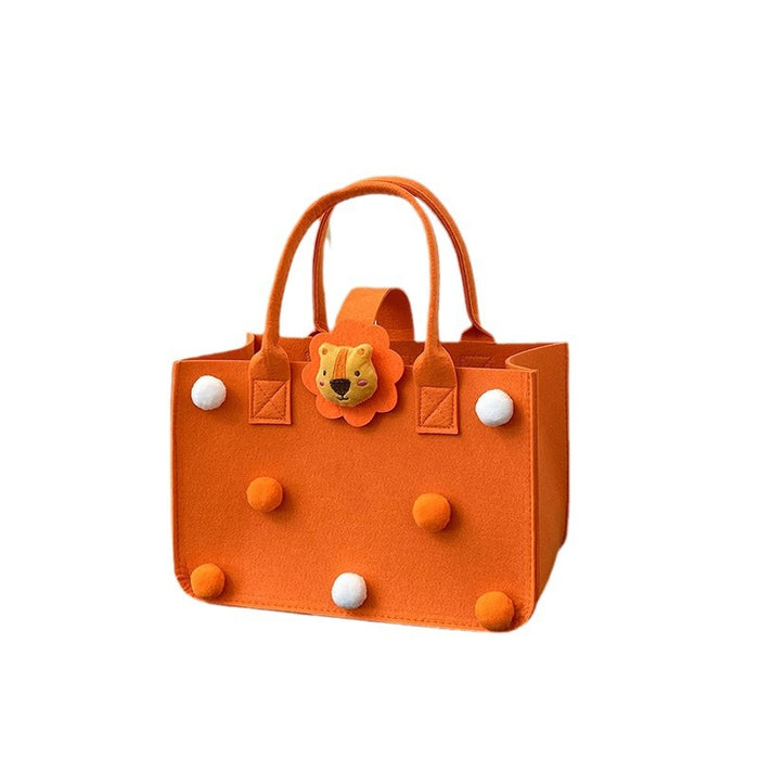 Wholesale Souvenir cartoon shopping bag portable 100-day banquet anniversary gift felt bag