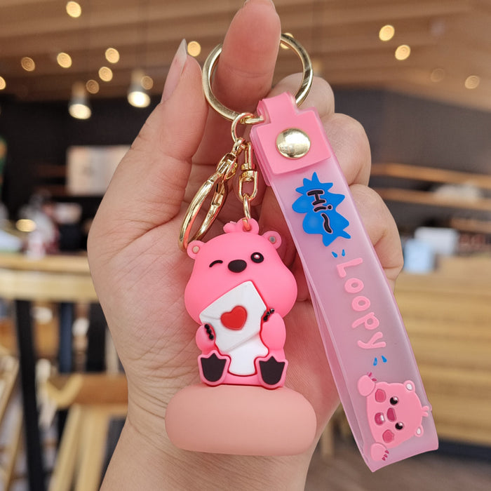 Wholesale  Cute  keychain pendant  doll ornaments  small gift cartoon car key chain