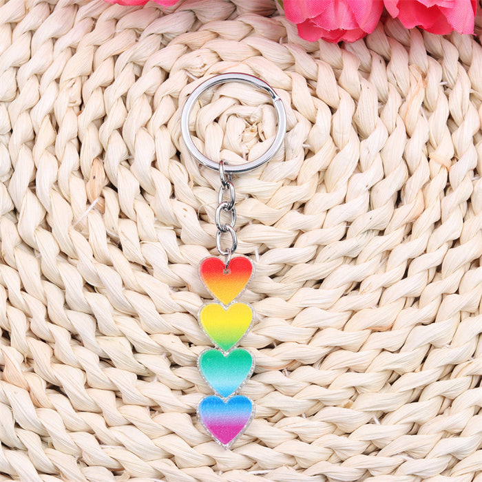 Wholesale LGBT Love Acrylic Keychain JDC-KC-YueYou001